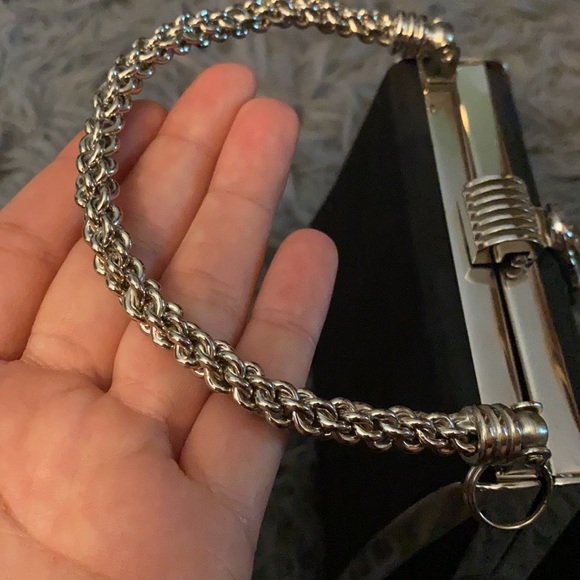 Zaraz handmade black and silver evening handbag - Picture 6 of 11